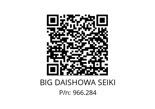  ARG631108(DS20) BIG DAISHOWA SEIKI 966.284