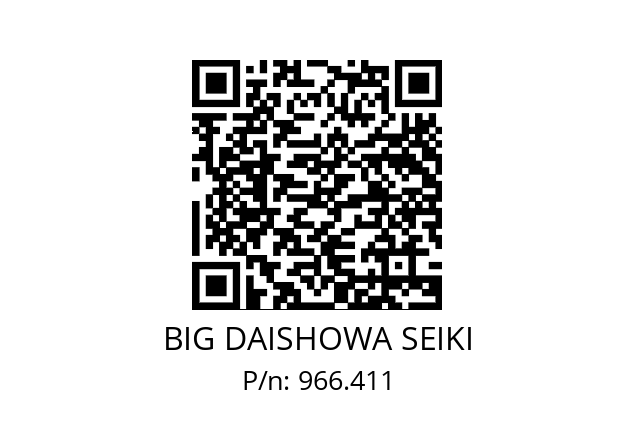  ST20-CBY09013-220 BIG DAISHOWA SEIKI 966.411