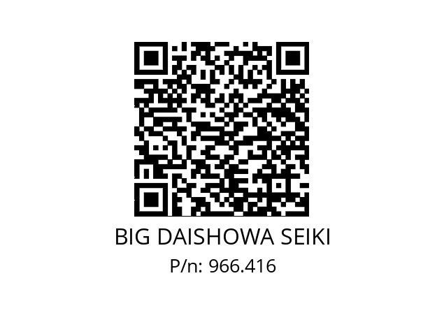  ST12-CBY09013 BIG DAISHOWA SEIKI 966.416