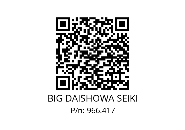  ST16-CBY09016 BIG DAISHOWA SEIKI 966.417