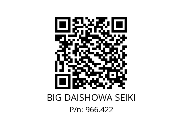  CBY09010 BIG DAISHOWA SEIKI 966.422