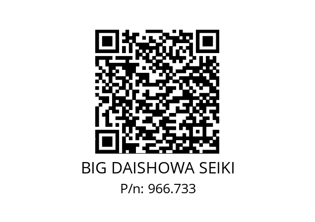  BBT40-CG15-100 BIG DAISHOWA SEIKI 966.733