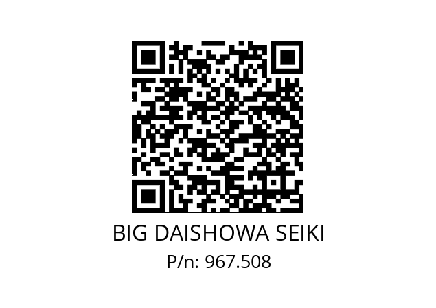  ERC16-2.7AA BIG DAISHOWA SEIKI 967.508