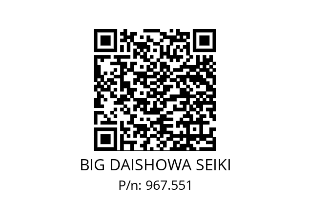  ERC20-9.5AA BIG DAISHOWA SEIKI 967.551