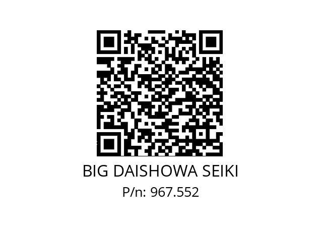  ERC20-10AA BIG DAISHOWA SEIKI 967.552