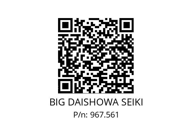  ERC25-3.5AA BIG DAISHOWA SEIKI 967.561