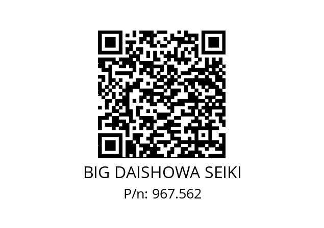  ERC25-3.75AA BIG DAISHOWA SEIKI 967.562