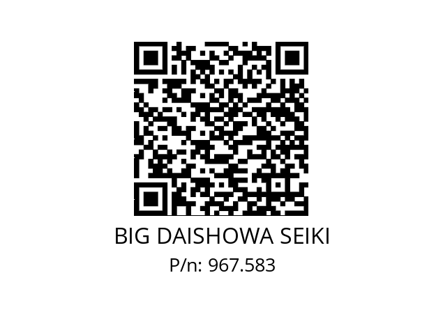  ERC25-12AA BIG DAISHOWA SEIKI 967.583