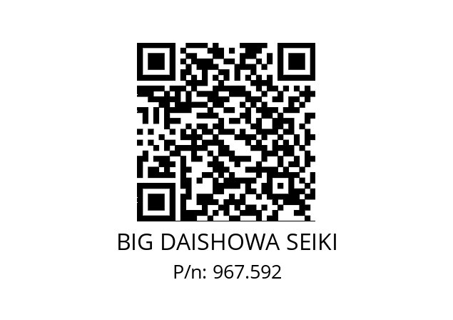  ERC32-3AA BIG DAISHOWA SEIKI 967.592