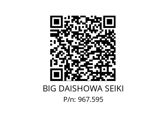  ERC32-3.75AA BIG DAISHOWA SEIKI 967.595