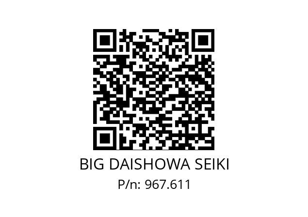  ERC32-9.5AA BIG DAISHOWA SEIKI 967.611