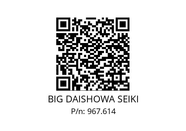  ERC32-11AA BIG DAISHOWA SEIKI 967.614