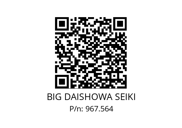  ERC25-4.25AA BIG DAISHOWA SEIKI 967.564