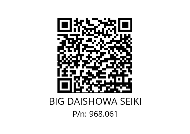  BDV50-MEGA42DS-105 BIG DAISHOWA SEIKI 968.061