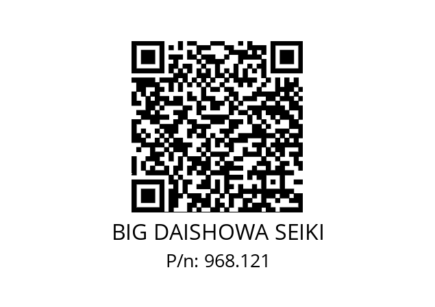  HSK-A100-MEGA20DS-105 BIG DAISHOWA SEIKI 968.121