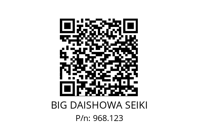  HSK-A100-MEGA20DS-165 BIG DAISHOWA SEIKI 968.123