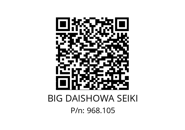  HSK-A100-MEGA20D-105 BIG DAISHOWA SEIKI 968.105