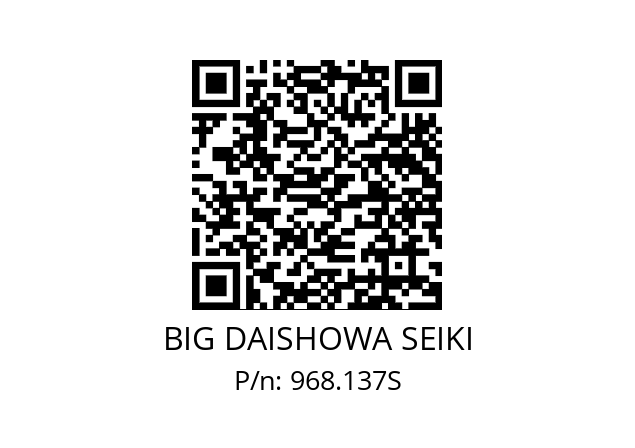  HSK-A63-HMC32S-110 BIG DAISHOWA SEIKI 968.137S