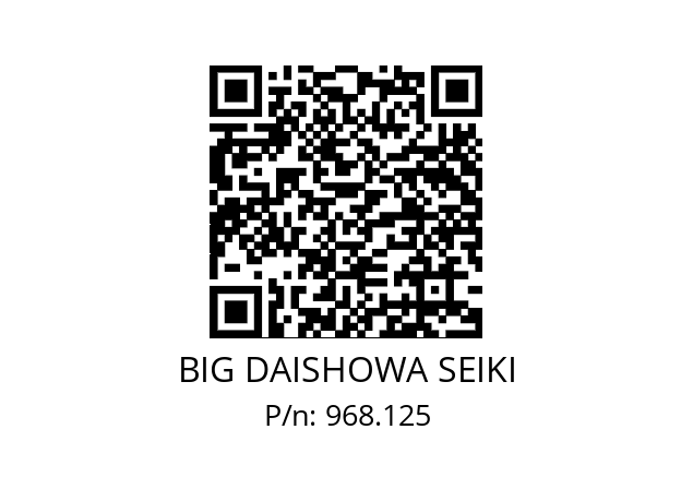  HSK-A100-MEGA25DS-135 BIG DAISHOWA SEIKI 968.125