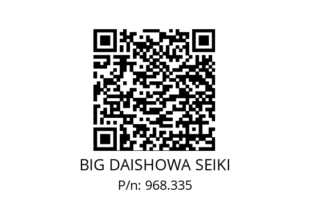  NBC4S-0.6AA BIG DAISHOWA SEIKI 968.335