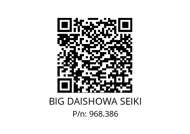  NBC6S-2.6AA BIG DAISHOWA SEIKI 968.386