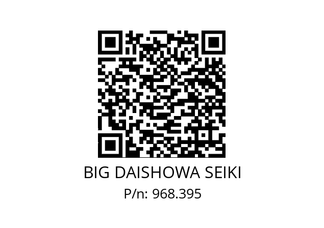  NBC6S-3.6AA BIG DAISHOWA SEIKI 968.395