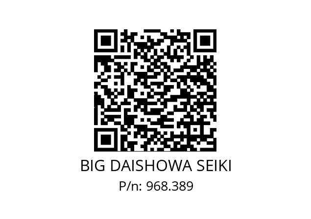  NBC6S-2.9AA BIG DAISHOWA SEIKI 968.389