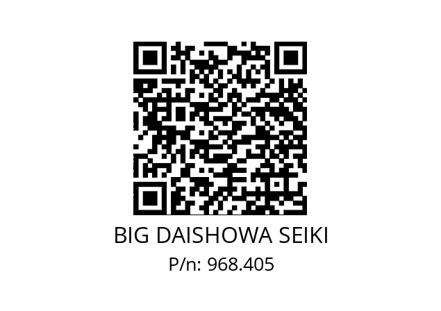  NBC6S-4.8AA BIG DAISHOWA SEIKI 968.405