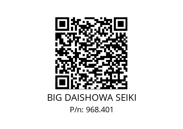  NBC6S-4.3AA BIG DAISHOWA SEIKI 968.401