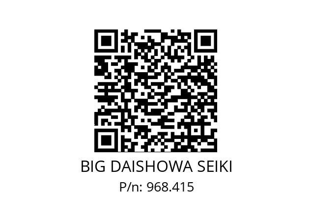  NBC6S-5.9AA BIG DAISHOWA SEIKI 968.415