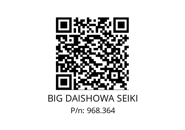  NBB4S BIG DAISHOWA SEIKI 968.364