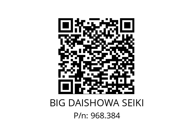  NBC6S-2.3AA BIG DAISHOWA SEIKI 968.384