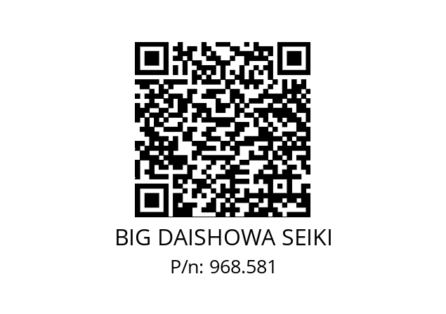  HSK-A100-NBS10-165 BIG DAISHOWA SEIKI 968.581