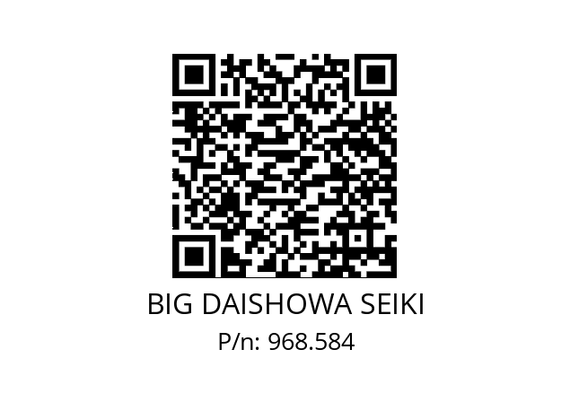  HSK-A100-NBS13-165 BIG DAISHOWA SEIKI 968.584