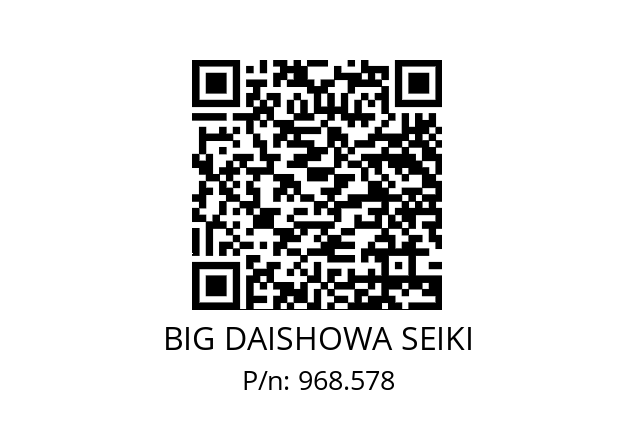  HSK-A100-NBS8-165 BIG DAISHOWA SEIKI 968.578