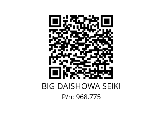  HSK-A63-NBS8-75 BIG DAISHOWA SEIKI 968.775