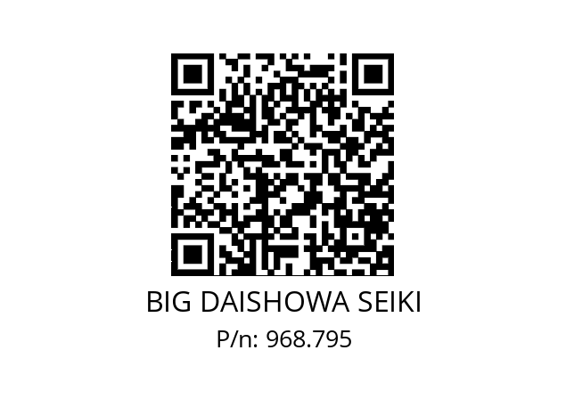  HSK-A63-NBS20-165 BIG DAISHOWA SEIKI 968.795