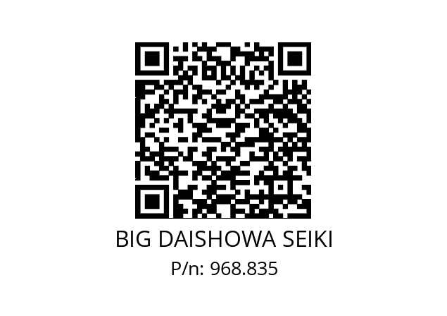  HSK-A63-MEGA20N-165 BIG DAISHOWA SEIKI 968.835