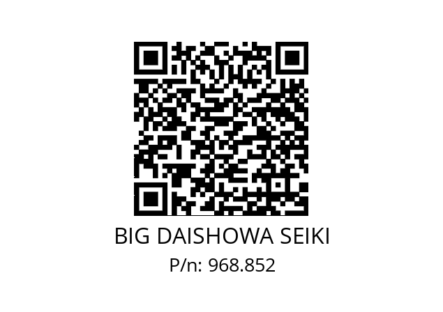  HSK-A100-MEGA13N-165 BIG DAISHOWA SEIKI 968.852