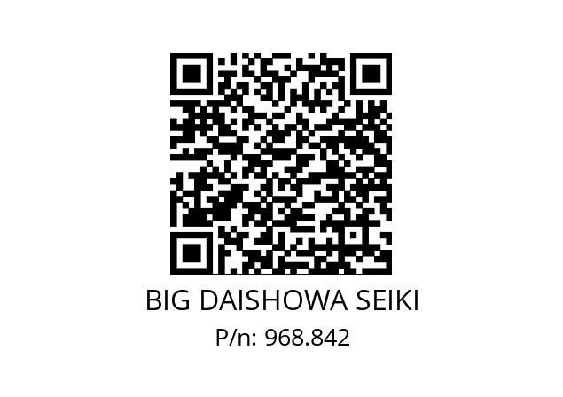  HSK-A100-MEGA6N-120 BIG DAISHOWA SEIKI 968.842