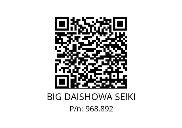  HSK-E40-MEGA6S-60T BIG DAISHOWA SEIKI 968.892