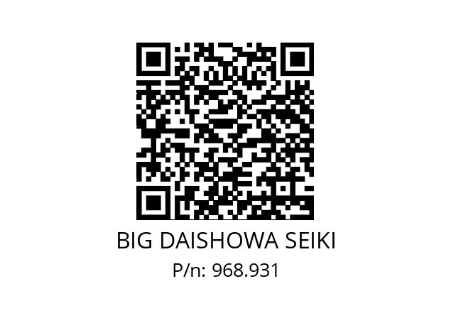  HSK-A40-MEGA4S-60 BIG DAISHOWA SEIKI 968.931