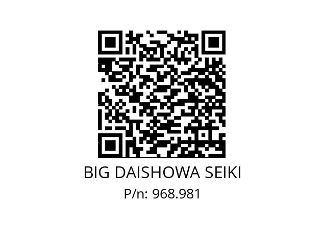  HSK-A63-MEGA6N-120 BIG DAISHOWA SEIKI 968.981