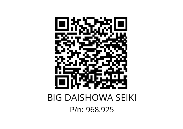  HSK-A40-MEGA6S-60T BIG DAISHOWA SEIKI 968.925