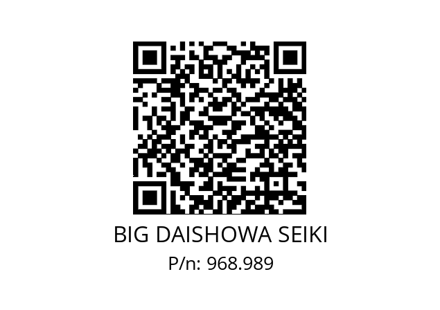  HSK-A100-MEGA8N-105 BIG DAISHOWA SEIKI 968.989