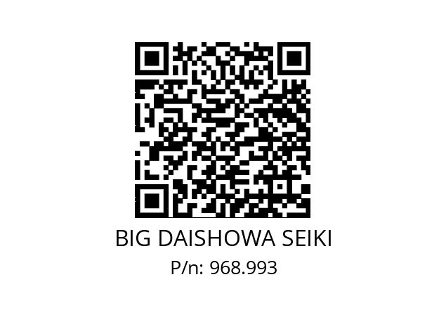  HSK-A100-MEGA13N-105 BIG DAISHOWA SEIKI 968.993