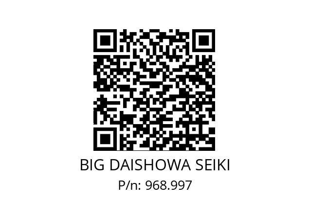  HSK-A100-MEGA20N-105 BIG DAISHOWA SEIKI 968.997