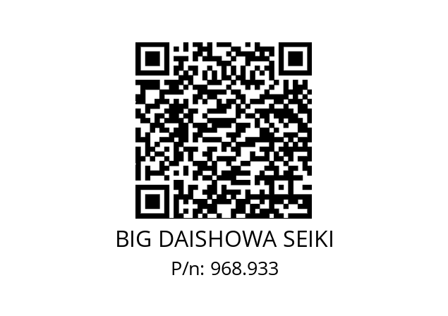  HSK-A40-MEGA3S-60 BIG DAISHOWA SEIKI 968.933