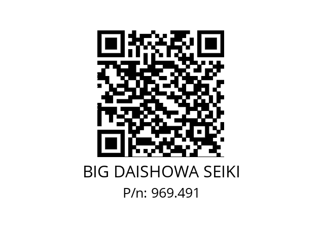  NBJ BIG DAISHOWA SEIKI 969.491