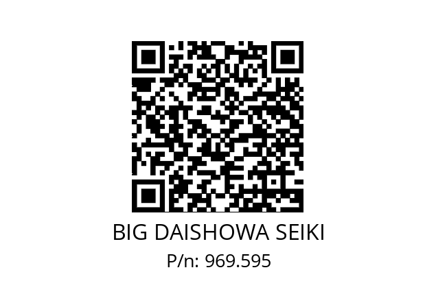  BBT50-MEGA25D-105 BIG DAISHOWA SEIKI 969.595